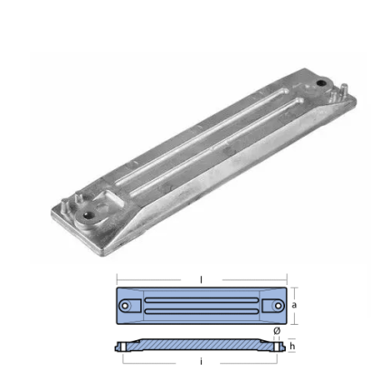 PLATE FOR HONDA 75-130HP — 01406 TSEAL