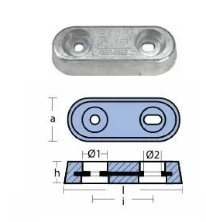 PLATES FOR FLAPS VET SERIES 0.9 150x60x25 — 00220 TSEAL