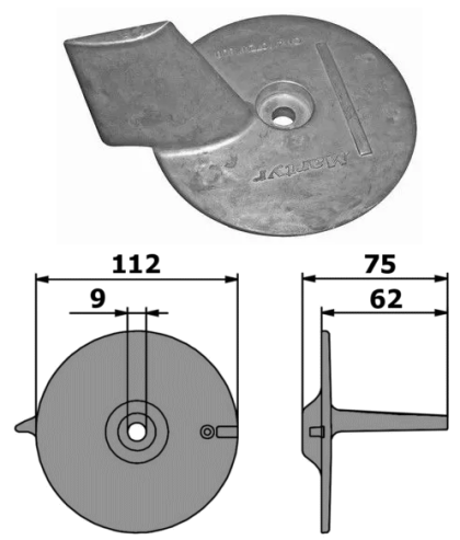 ЦИНКОВ АНОД HONDA BF75-BF130 — CM41107-ZW1-B01