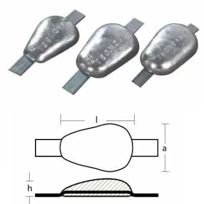 WELD ON DROP OF ALUMINUM — 00351AL TSEAL