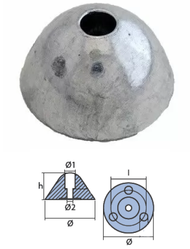 NUT ANODE TYPE FLEX O FOLD D.69.5 H.37 — 01040 TSEAL