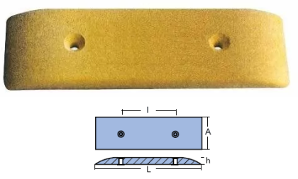 GROUND PLATES 200x60x12 C.F. 100 P.D. 8, 1.8m2 — PMSEAGROUND 1 TSEAL