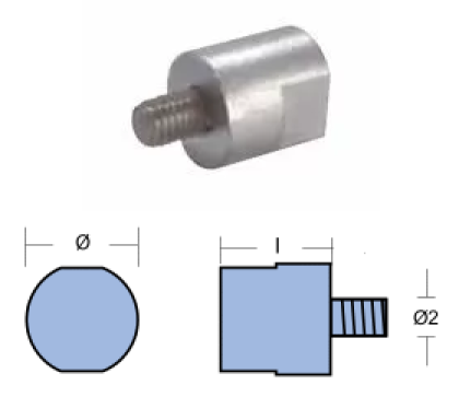 ROD FOR COOLER YANMAR DIA 20 L.20 M8 — 01303 TSEAL