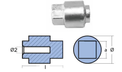 ЦИНКОВ АНОД YAMAHA — 01146 TSEAL