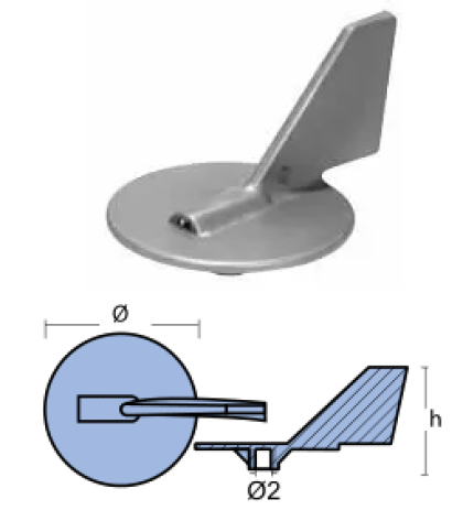 ЦИНКОВ АНОД MARINER-YAMAHA — 01143 TSEAL