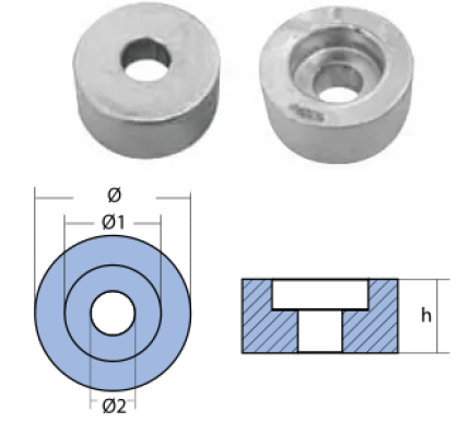 ЦИНКОВ АНОД BOMBARDIER-OMC-JOHNSON-EVINRUDE — 00925 TSEAL
