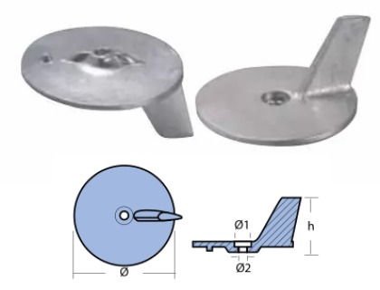 SKEG FOR ENGINE VOLVO PENTA SERIES F.B. ALUMINUM — 00712AL TSEAL