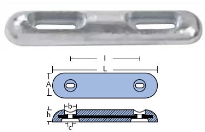 ANODES FAIRLINE OF ALUMINUM KG.1,075 — 00270EAL TSEAL