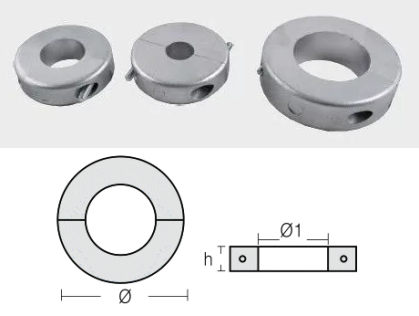 ЦИНКОВ АНОД ЗА ВАЛ - 31.8 mm (1-1/4“) — SHF-800556 RAK