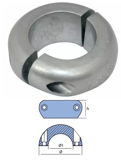 SHAFT COLLARS OF ZINC DIA 25 — 00552 TSEAL