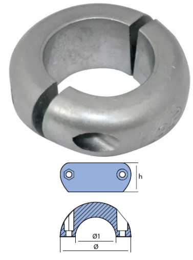 SHAFT COLLARS OF ALUMINUM FOR ASSI DIA 25 — 00552AL TSEAL