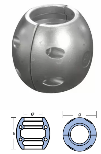SHAFT ANODE ф50mm — 00513 TSEAL