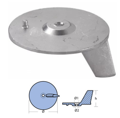 ANODE YAMAHA ZINC — REC664-45371-01