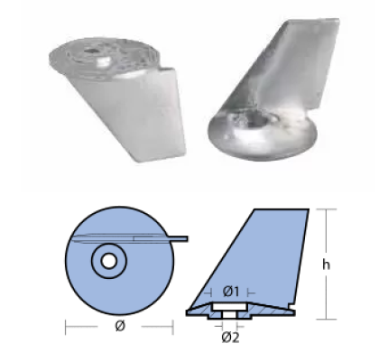 SKEG FOR ENGINE TOHATSU 25-40 HP — 01252 TSEAL