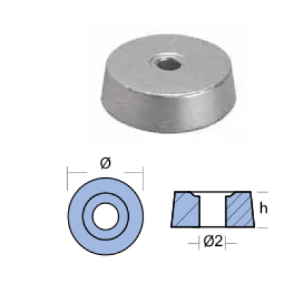 WASHER MARINER 70-85 HP ALUMINUM — 01111AL TSEAL
