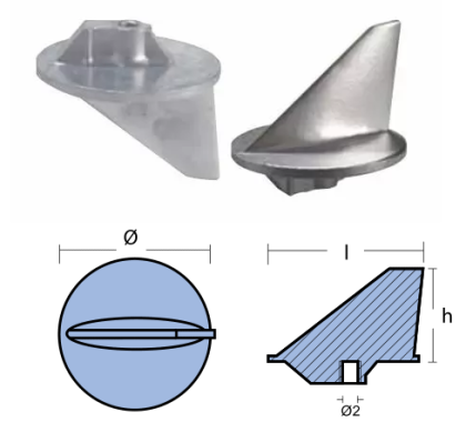 SKEG FOR ENGINE MARINER 40-60 HP YAMAHA 7/16 UNC — 01101-1 TSEAL