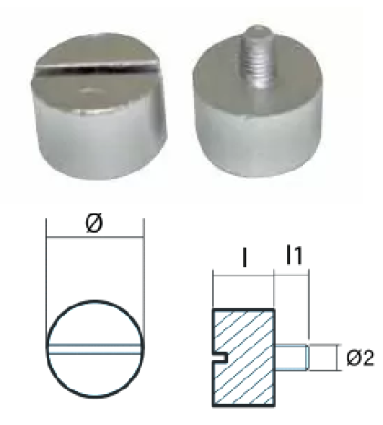 ROD FOR COOLER V.P. S.DRIVE 100 S D.22 M6 — 00736 TSEAL