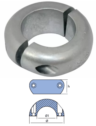 SHAFT COLLARS OF ALUMINUM FOR ASSI DIA 35 — 00557AL TSEAL