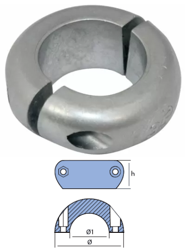 SHAFT COLLARS OF ALUMINUM FOR ASSI DIA 20 — 00550-1AL TSEAL