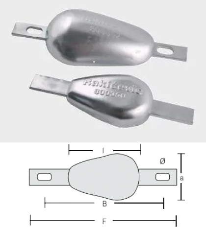 ЦИНКОВ АНОД ЗА КОРУПС С ШИНА — WLD-800352 RAK