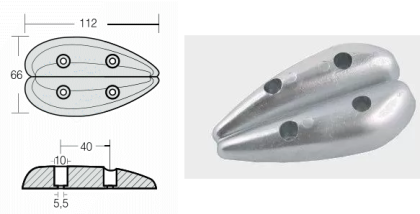ЦИНКОВ АНОД ЗА ФЛАПСОВЕ — FLP-800202 RAK