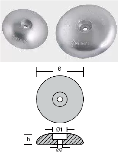 ЦИНКОВ АНОД ЗА ПЕРО НА РУЛЯ - 70 mm — RDR-800101 RAK