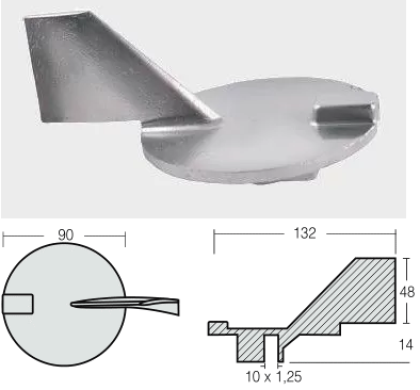 ЦИНКОВ АНОД YAMAHA — REC67F-45371-00