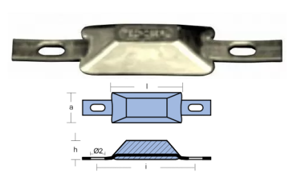 ANODE WELD ON LINGOT ZINC — 00387/1 TSEAL