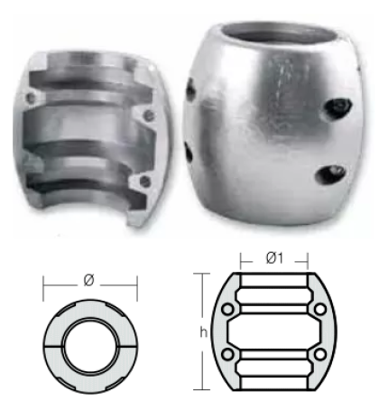 ЦИНКОВ АНОД ЗА ВАЛ - 45 mm — SHF-800512 RAK