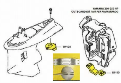 KIT YAMAHA OF ALUMINUM FOR FUORIBORDO 200-250 HP — KIT YAMAHA 200-250-AL TSEAL