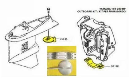 KIT YAMAHA FOR FUORIBORDO 150-200 HP OF ALUMINUM — KIT YAMAHA 150-200-AL TSEAL