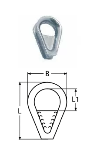 THIMBLE WITH BAR A4 12MM — 8636412 MTECH