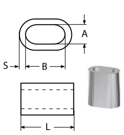 FERRULES - ALUMINIUM ALU 10MM — 8471010 MTECH