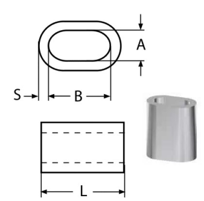 FERRULES - ALUMINIUM ALU 8MM — 8471008 MTECH