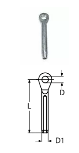 EYE TERMINAL A4 10MM — 8281410 MTECH