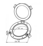 ФИНЕСТРИН КРЪГЪЛ 21 cm /БЯЛ/ — SFPP101