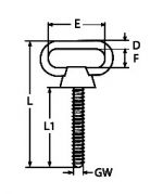 LIFTING SCREW A4 149MM — 814111412 149 MTECH