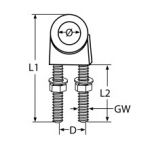 U-БОЛТ A4 25mm — 814112425 MTECH