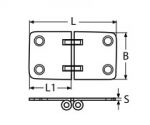 HINGE A2 71MM — 814158271 40 MTECH