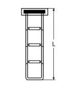 COVERED TELESCOPE STEPS A4 890MM — 81427243 MTECH