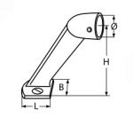 RAIL END 60° A4 22MM — 8213422 MTECH