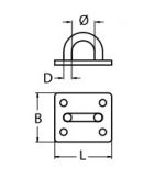 EYE PLATE A2 8MM — 8225208 MTECH