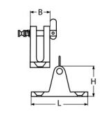 DECK HINGE 90°, REMOVABLE PIN A4 56X17 — 8328456 17 MTECH