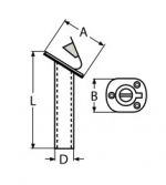 ROD HOLDER WITH RUBBER CAB A2 245MM — 85502245 MTECH