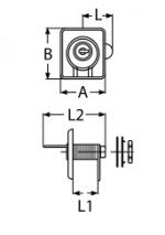 LIFTING RING WITH LOCK A2 50MM — 8589250 MTECH