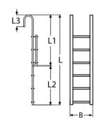 TRANSOM FOLDING STEPS A4 6-STEP — 866046 MTECH