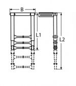 TELESCOPE BOARDING STEPS A4 3-STEP. UNDER PLATFORM MOUNTING — 886843 MTECH