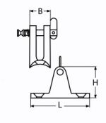 DECK HINGE, CONCAVE BASE 90° A4 56X17 — 8329456 17 MTECH