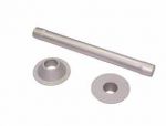 TABLE LEG WITH BASES ALU ANODIZED SILVER — 8146490600 MTECH