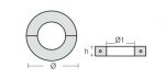 SHAFT COLLARS FOR ASSI DIA 28.6 OF ALUMINUM — 00554AL TSEAL